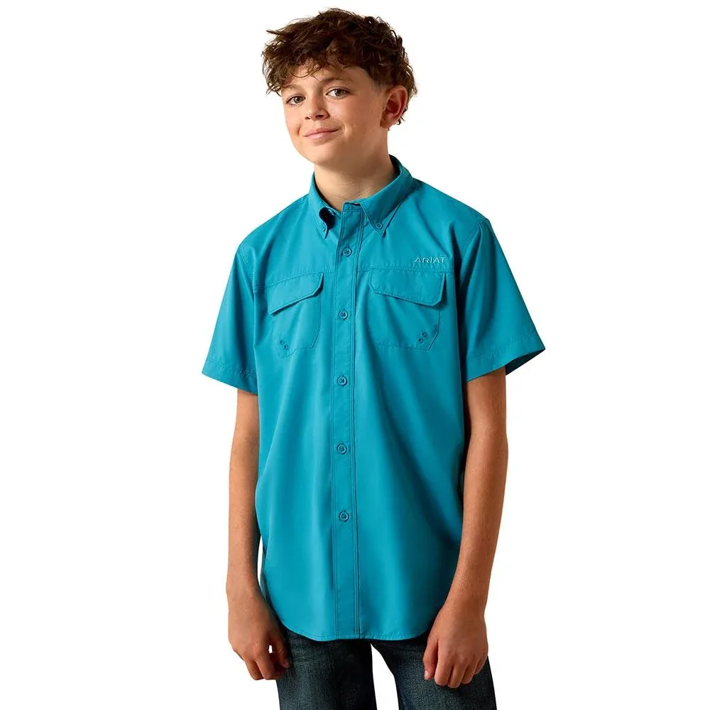Ariat Boy's Blue Moon Print VentTek Outbound Shirt