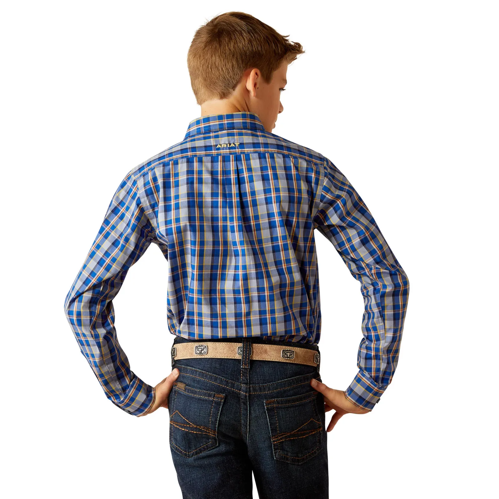 Ariat Boy's Pro Series Reggie Classic Fit Shirt - Image 2