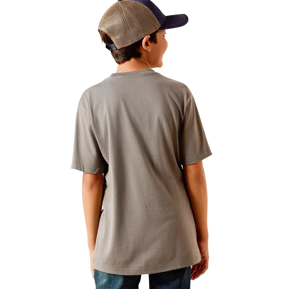 Ariat Boy's Smoked Pearl Desert Badge Tee Shirt - Image 2