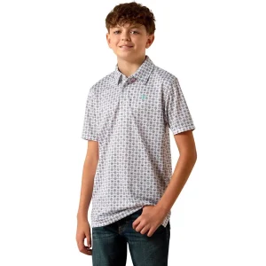 Ariat Boy's Southwest Print Classic Polo