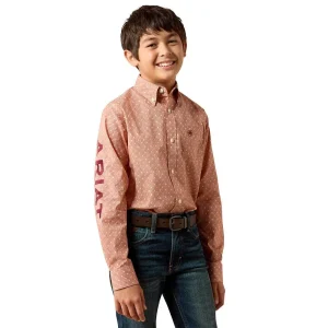 Ariat Boy's Team Dixon Ketchup Print Shirt