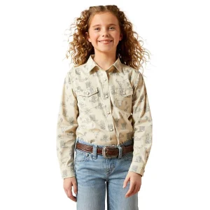 Ariat Girl's Deserted Print Mila Snap Shirt