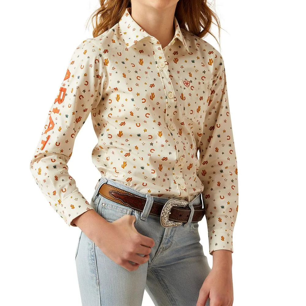 Ariat Girl's Sienna Print Team Kirby Shirt