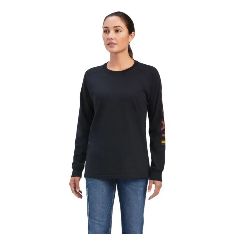 Ariat Ladies Rebar Cotton Strong Logo Graphic T-Sh - Image 2