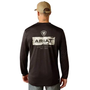 Ariat Mens Black Charger Stacks Tee