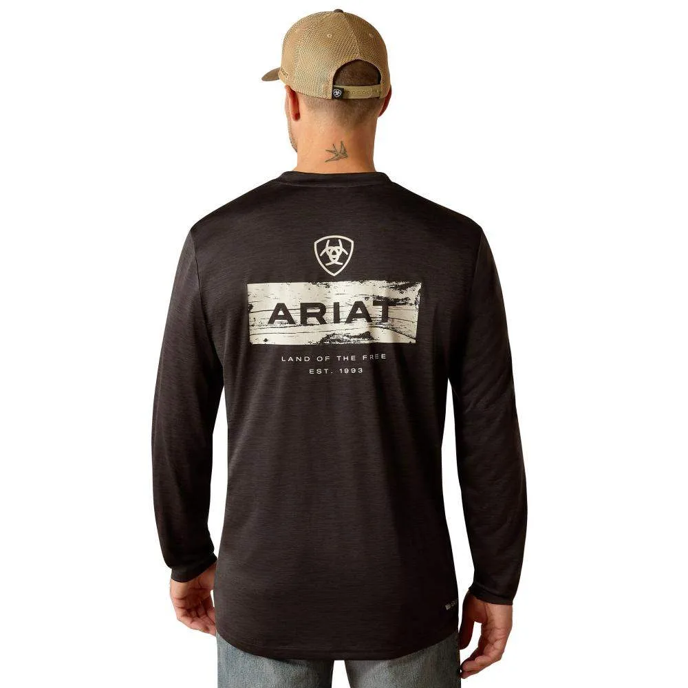 Ariat Mens Black Charger Stacks Tee