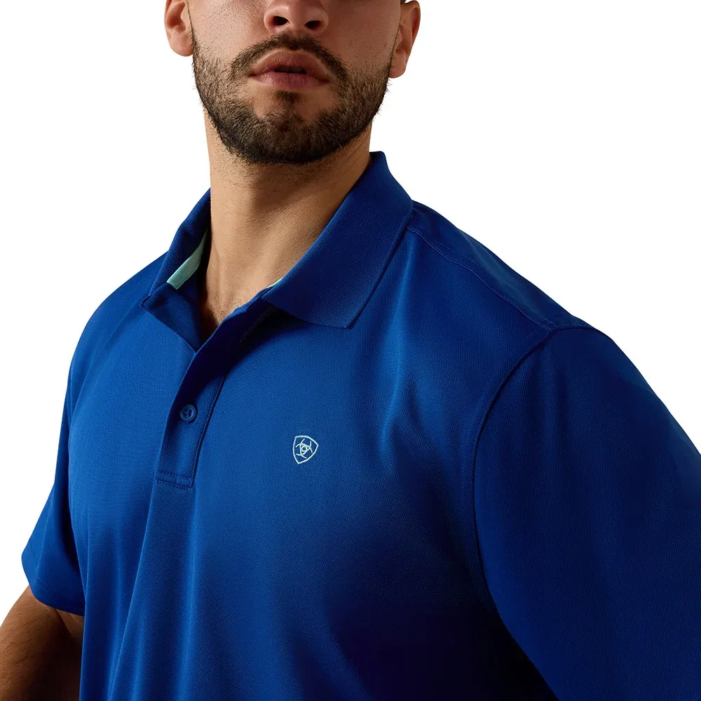 Ariat Men's Blue Quartz Tek Polo - Image 2