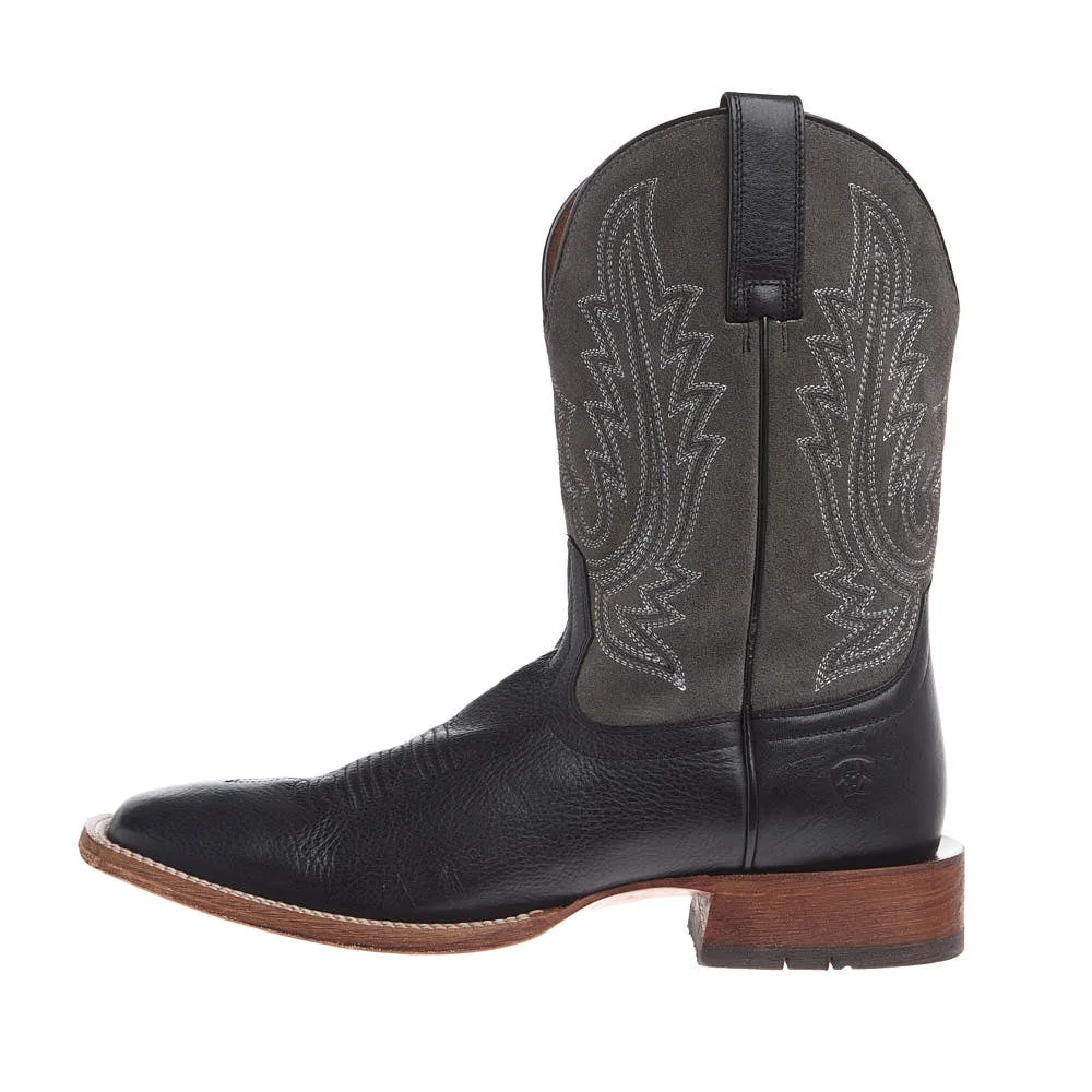 Ariat Men's County Roads Nightshade Black Vamp 11in Gunmetal Grey Suede Top - Image 2