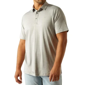 Ariat Men's Fitted Grey Charger Polo