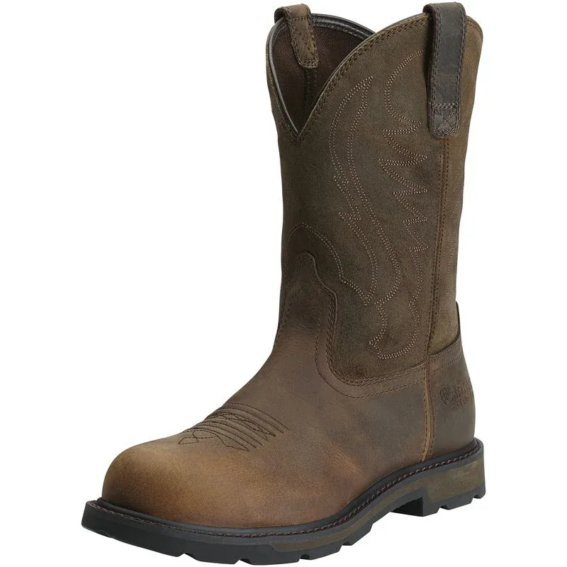 Ariat Men's Groundbreaker Pull-On Steel Toe Work Boots