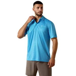 Ariat Men's Ibeza Blue Print Polo