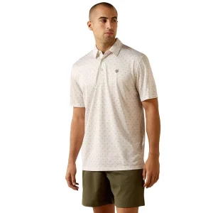 Ariat Men's Moonbeam Steer Print Polo