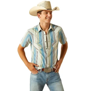 Ariat Mens Off White Hilton Retro Shirt