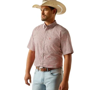 Ariat Mens Red Welch Classic Shirt