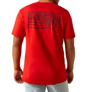 Ariat Men's Redline Etched Buffalo Flag Tee