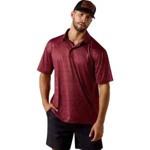 Ariat Men's Scarlet Print Polo