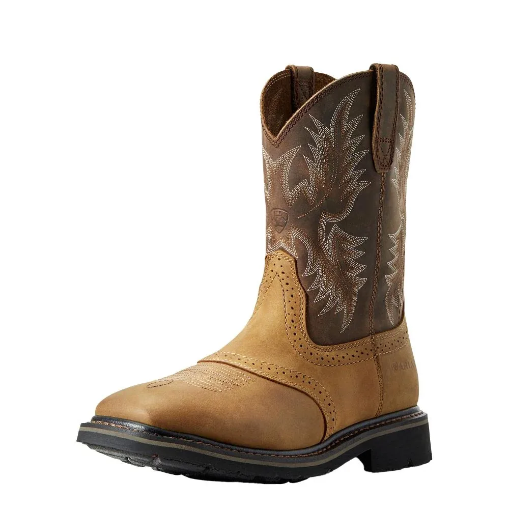 Ariat Mens Sierra 10In Top Wide Square Soft Toe Work Boot