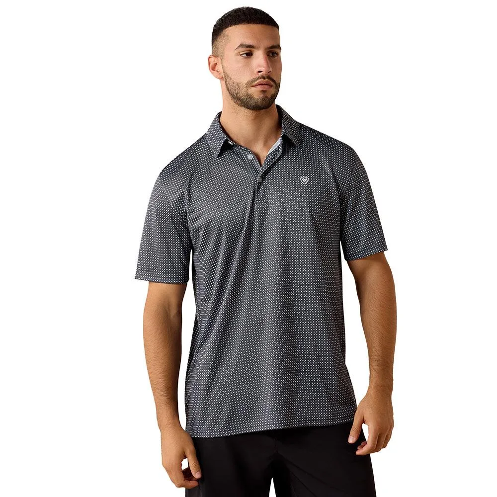 Ariat Men's Sky Rocket Pinwheel Geometric Print Polo