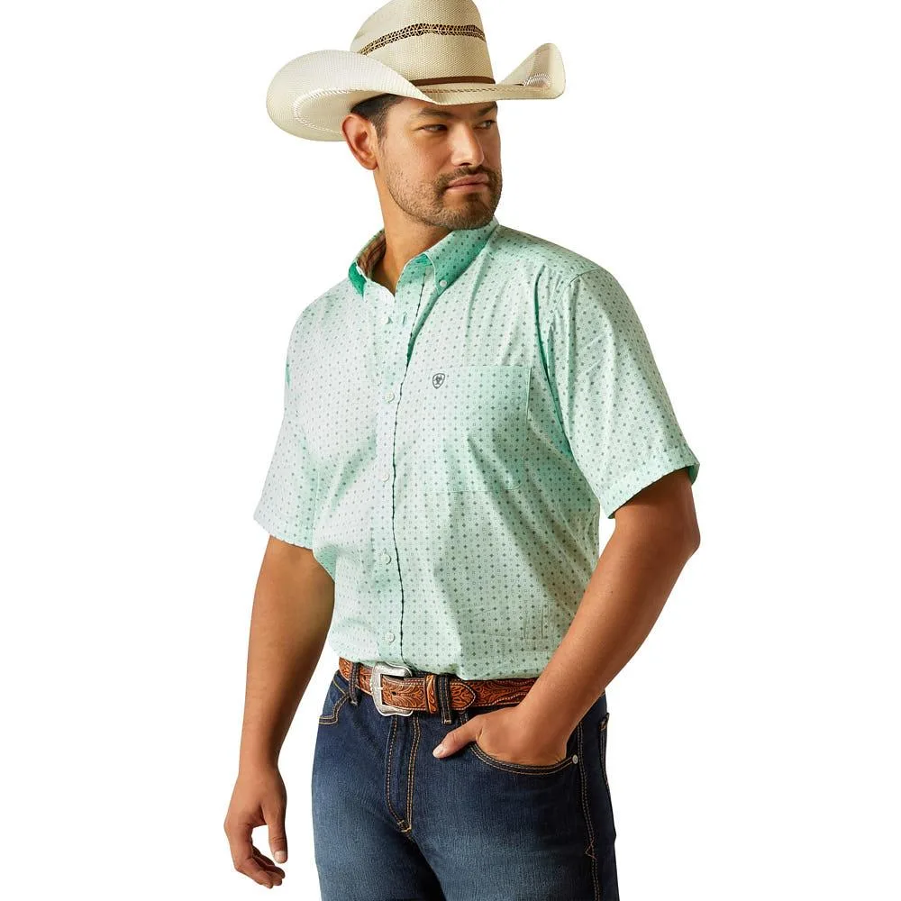 Ariat Mens White Wrinkle Free Ellis Classic Shirt