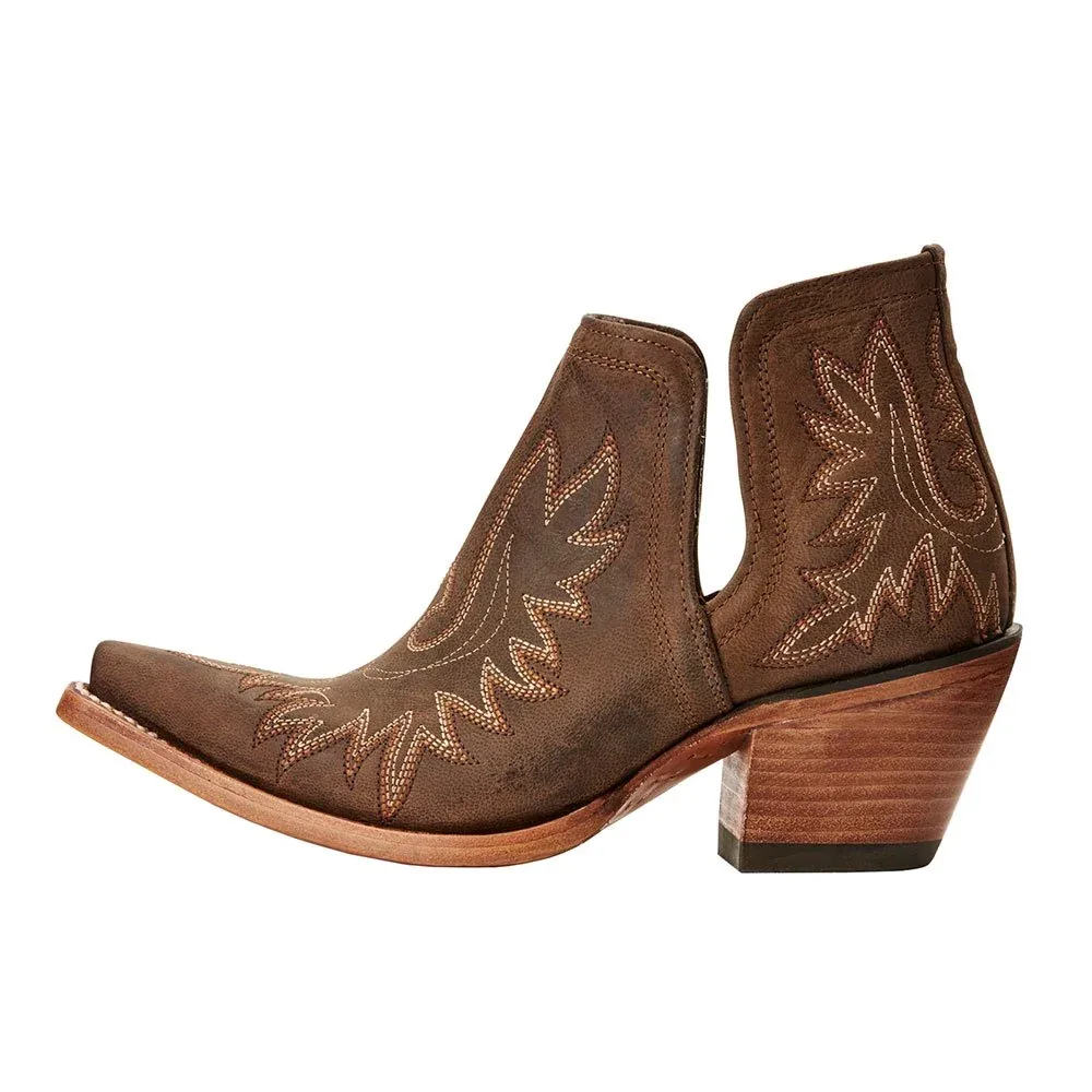 Ariat Women's Airat Weathered Brown Dixon Short Booties - Image 2