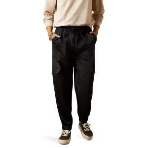 Ariat Women's Black Silky Cargo Joggers