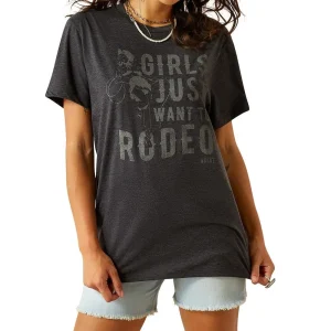 Ariat Women's Charcoal Rodeo Girls Tee