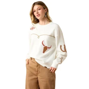 Ariat Women's Coconut Milk Kansas Sweatshirt