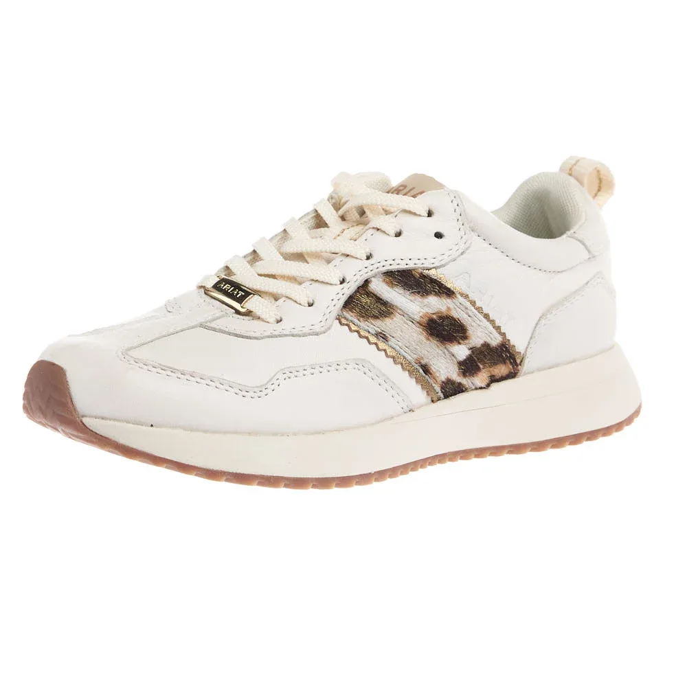 Ariat Women's Cream Dusty Taupe Suede Ranch Runner