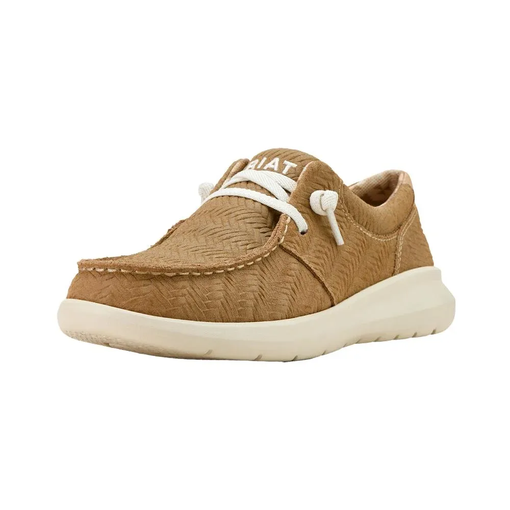 Ariat Womens Hilo Tan Woven Embossed Casual Shoe