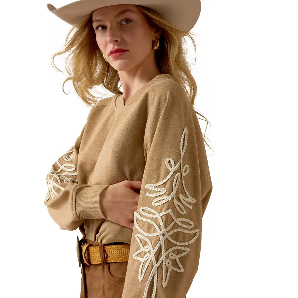 Ariat Women's Khaki Juliette Sweatshirt - Image 2