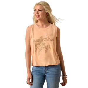 Ariat Women's Orange Chiffon Wild Roper Tank