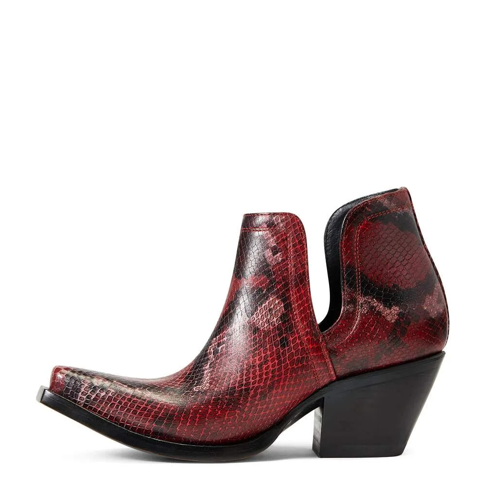Ariat Womens Red Snake Dixon Bootie 10041030 - Image 2