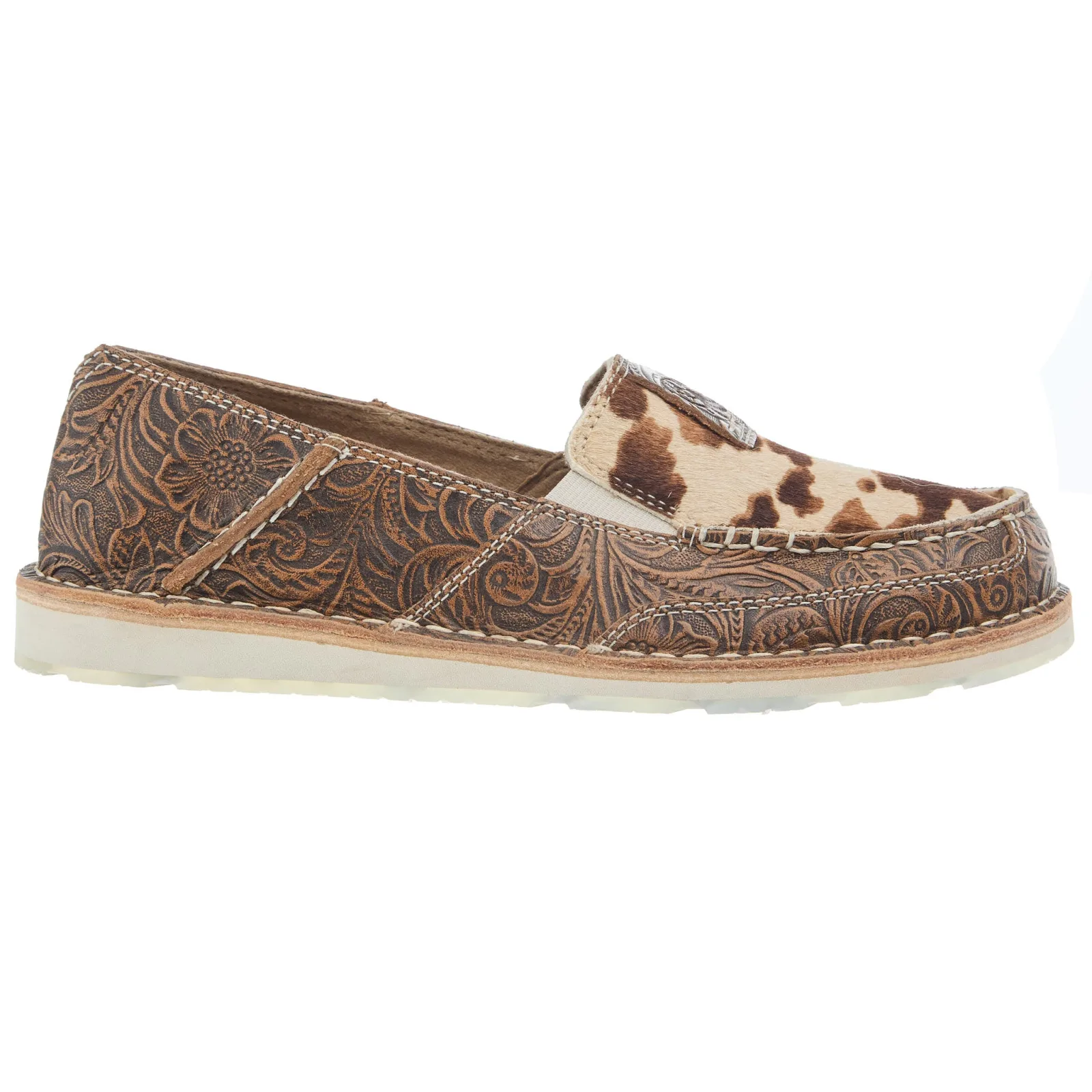 Ariat Women`s Tan Floral Hair On Cruiser - Image 2