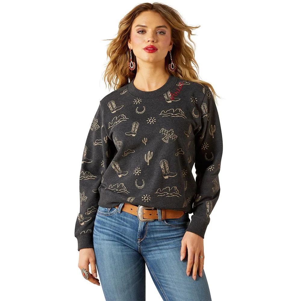 Ariat Women's Western Print Sweatshirt