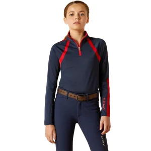 Ariat® Youths’ Sunstopper Quarter-Zip Base Layer 3.0