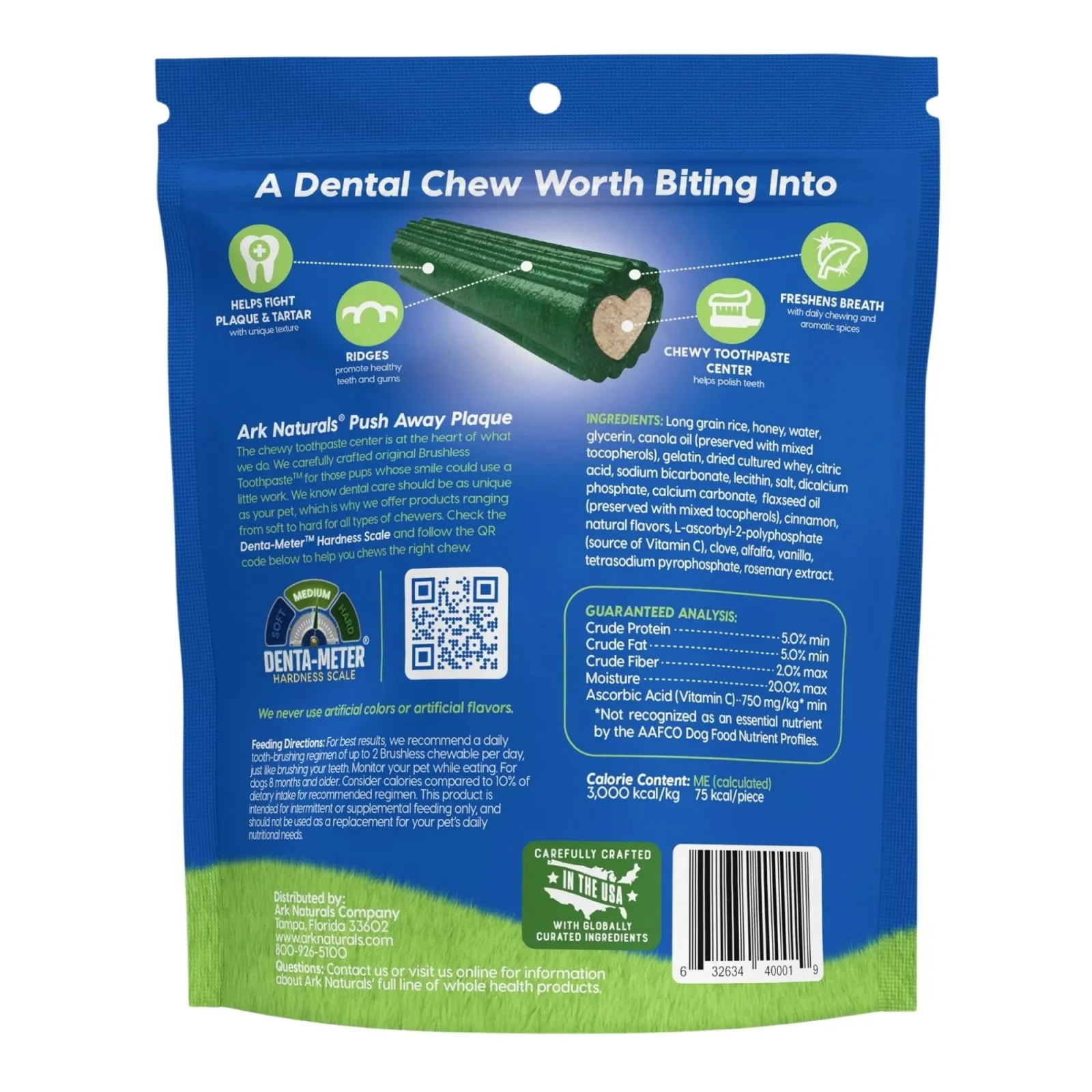 Ark Naturals Breath-Less Brushless Toothpaste Medium To Large Dog Chews, 18-oz. Bag - Image 2