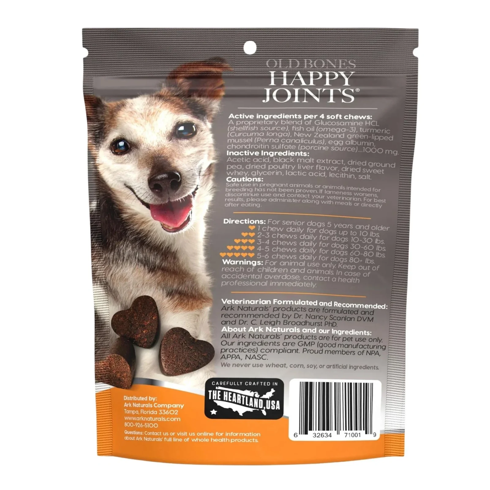 Ark Naturals Gray Muzzle Joint Health Senior Dog Treats, 3.17-oz. Bag, 90 Count - Image 2