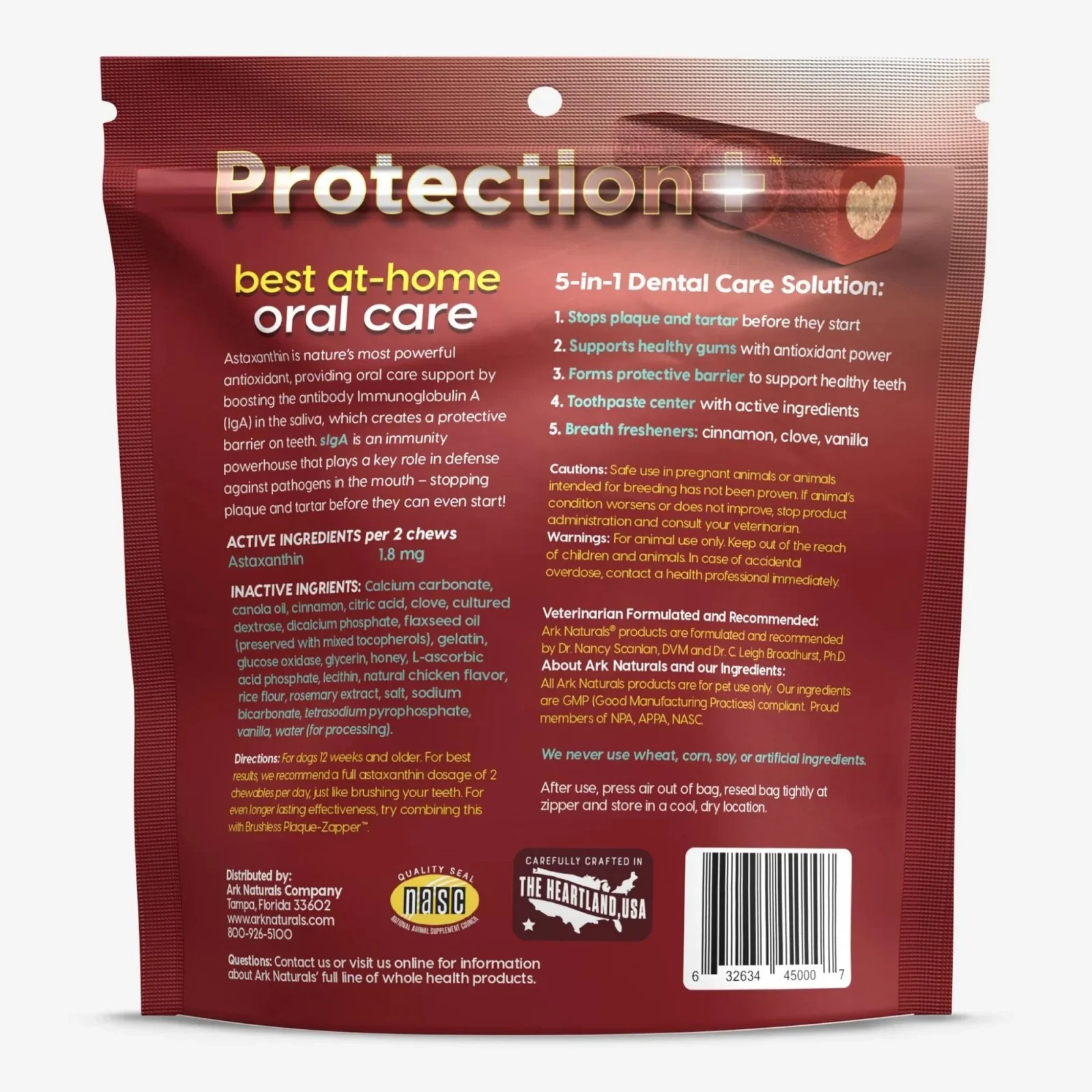 Ark Naturals Protection+ Toothpaste 5 In1 -12oz. Small Chews - Image 2