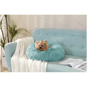 Arlee Home & Pet Shaggy Calming Orthopedic Eco-Friendly Donut Pet Bed