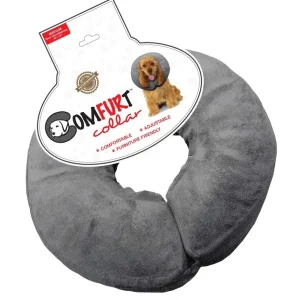 Arlee Pet Products Poly Filled Adjustable E-Collar Charcoal 1ea/MD