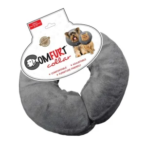 Arlee Pet Products Poly Filled Adjustable E-Collar Charcoal 1ea/SM