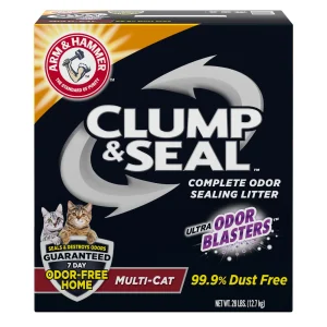 Arm & Hammer™ Clump & Seal Clumping Multi-Cat Clay Cat Litter - Low Dust