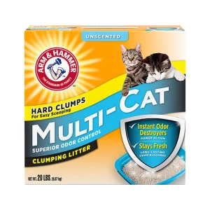 Arm & Hammer™ Clumping Multi-Cat Clay Cat Litter - Unscented