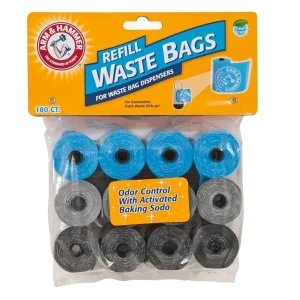 Arm & Hammer Disposable Waste Bag Refills Assorted 180ct