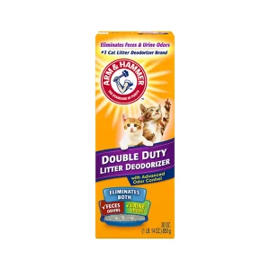 Arm & Hammer Double Duty Cat Litter Deodorizer, Advanced Odor Control & Neutralizer Formula- 30 Oz