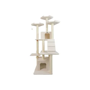 Armarkat 82-in Large Real Wood Cat Tree & Condo, Ivory