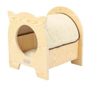 Armarkat Hideaway Wood Cat Scratcher & Condo