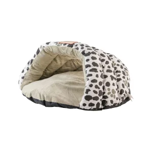 Armarkat Sage Green Faux Suede Paw Print Covered Cat Bed