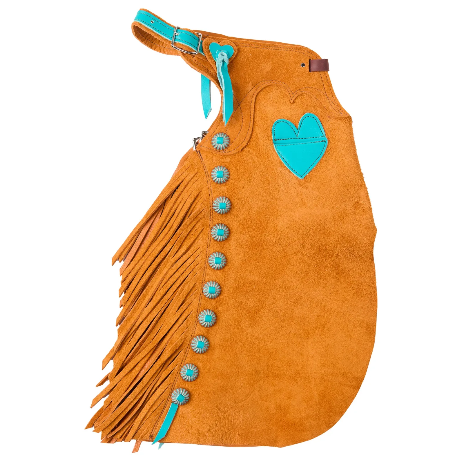 Arrow M Saddlery Canyon and Turquoise 4-5T Youth Chap - Image 2