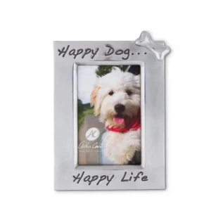 Arthur Court Happy Dog 4x6 Photo Frame